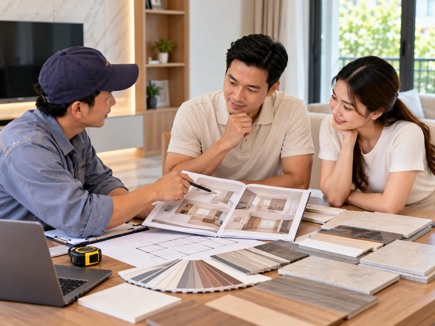 Trao đổi phương án cải tạo và lựa chọn vật tư